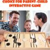 Fast Sling Puck Game,Wooden Hockey Game,Super Foosball Table,Desktop Battle Parent-Child Interaction Winner Slingshot Game