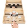 Fast Sling Puck Game,Wooden Hockey Game,Super Foosball Table,Desktop Battle Parent-Child Interaction Winner Slingshot Game