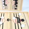 Fast Sling Puck Game,Wooden Hockey Game,Super Foosball Table,Desktop Battle Parent-Child Interaction Winner Slingshot Game