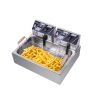 [Replace the old encoding 82308600]Eh83O 110V Oil Consumption 12.7Qt/12L Oil Pan Total Capacity 23.26Qt/22L Stainless Steel Large Single-Cylinder Elec