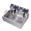 [Replace the old encoding 82308600]Eh83O 110V Oil Consumption 12.7Qt/12L Oil Pan Total Capacity 23.26Qt/22L Stainless Steel Large Single-Cylinder Elec