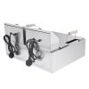 [Replace the old encoding 82308600]Eh83O 110V Oil Consumption 12.7Qt/12L Oil Pan Total Capacity 23.26Qt/22L Stainless Steel Large Single-Cylinder Elec