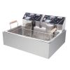 [Replace the old encoding 82308600]Eh83O 110V Oil Consumption 12.7Qt/12L Oil Pan Total Capacity 23.26Qt/22L Stainless Steel Large Single-Cylinder Elec