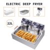 [Replace the old encoding 82308600]Eh83O 110V Oil Consumption 12.7Qt/12L Oil Pan Total Capacity 23.26Qt/22L Stainless Steel Large Single-Cylinder Elec