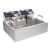 [Replace the old encoding 82308600]Eh83O 110V Oil Consumption 12.7Qt/12L Oil Pan Total Capacity 23.26Qt/22L Stainless Steel Large Single-Cylinder Elec