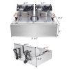 [Replace the old encoding 82308600]Eh83O 110V Oil Consumption 12.7Qt/12L Oil Pan Total Capacity 23.26Qt/22L Stainless Steel Large Single-Cylinder Elec