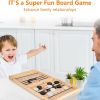 Fast Sling Puck Game,Wooden Hockey Game,Super Foosball Table,Desktop Battle Parent-Child Interaction Winner Slingshot Game