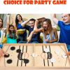 Fast Sling Puck Game,Wooden Hockey Game,Super Foosball Table,Desktop Battle Parent-Child Interaction Winner Slingshot Game