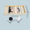 Fast Sling Puck Game,Wooden Hockey Game,Super Foosball Table,Desktop Battle Parent-Child Interaction Winner Slingshot Game