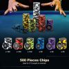 Texas Holdem Poker Chip Set 500 Pieces Claytec Chips 14 Gram