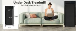 NEW RELEASE 8.10 Walking Pad Under Desk Treadmill for Home Office -2.5HP Walking Treadmill 0.6-4MPH 300LBS Capacity Treadmill for Walking Running Remo