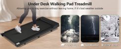 NEW RELEASE 8.10 Walking Pad Under Desk Treadmill for Home Office -2.5HP Walking Treadmill 0.6-4MPH 300LBS Capacity Treadmill for Walking Running Remo